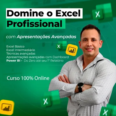 Capa de Excel Profissional com Técnicas e Apresentações Avançadas