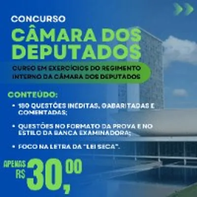 Capa de Exercícios Comentados do Regimento Interno da Câmara dos Deputados