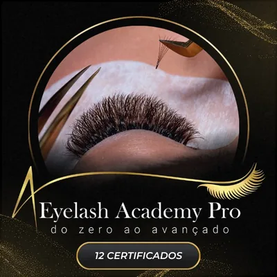 Capa de Eyelash Academy Pro: curso de extensão de cílios