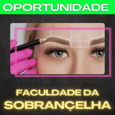 Capa de Faculdade da Sobrancelha: curso de design de sobrancelhas