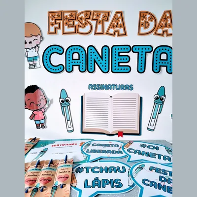 Capa de Festa da Caneta: kit para a sala de aula