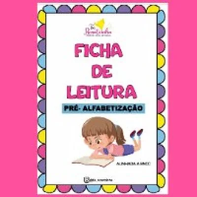 Capa de Ficha de Leitura para Pré-Alfabetização