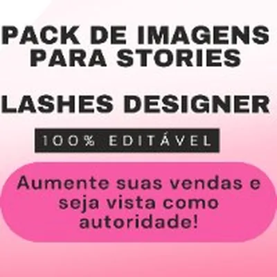 Capa de Figurinhas para Stories (Lashe Designer)