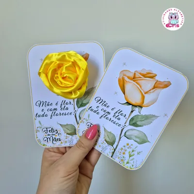 Capa de Flor de Cetim: Lembrancinha de Dia das Mães