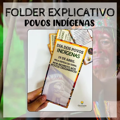 Capa de Folder Explicativo: Povos Indígenas