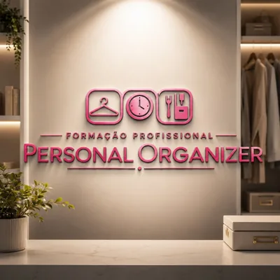 Capa de Formação Profissional Personal Organizer