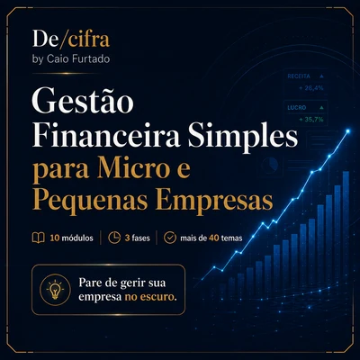 Capa de Gestão Financeira Simples para Micro e Pequenas Empresas