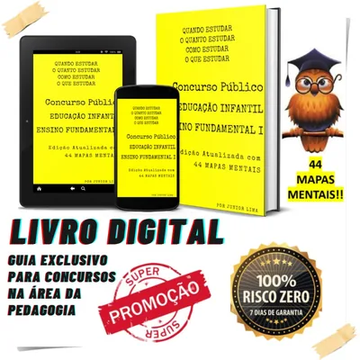 Capa de Guia Exclusivo: Concurso Público para Professores (Educação Infantil e Anos Iniciais do Ensino Fundamental)