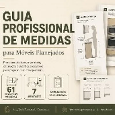 Capa de Guia de Medidas para Móveis Planejados: Ebook Profissional