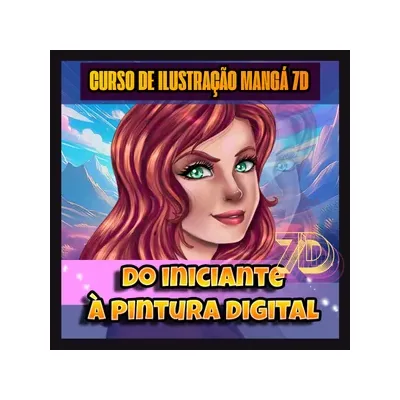 Capa de Curso de Ilustração Mangá 7D