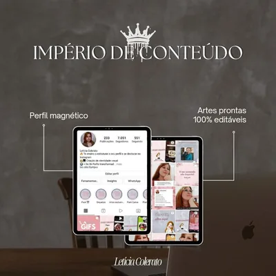 Capa de Império de Conteúdo (Pack Canva)