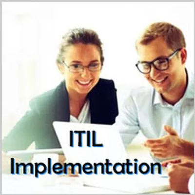 Capa de ITIL Implementation: Sucesso no Meu Projeto ITIL