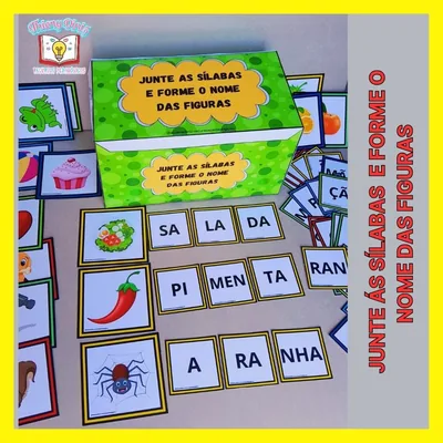 Capa de Junte as Sílabas e Forme o Nome das Figuras