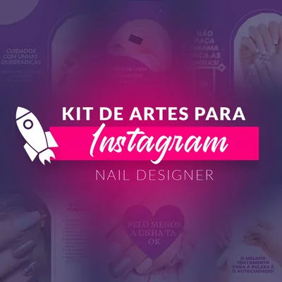 Capa de Kit de Artes para Instagram para Nail Designers