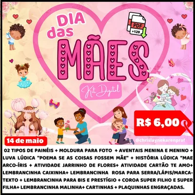 Capa de Kit Digital Dia das Mães