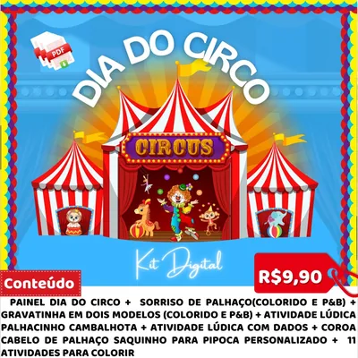 Capa de Kit Digital Dia do Circo