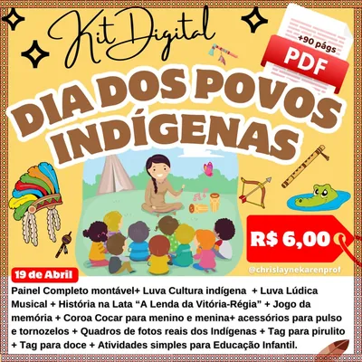 Capa de Kit Digital Dia do Índio