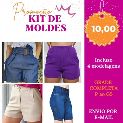 Capa de Kit Moldes Shorts