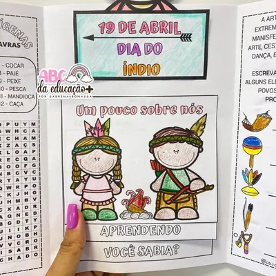 Capa de Lapbook Povos Indígenas