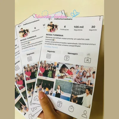 Capa de Lembrancinha: Instagram da Turminha