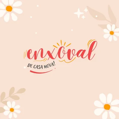 Capa de Lista Enxoval de Casa Nova