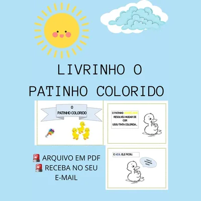 Capa de Livrinho Patinho Colorido
