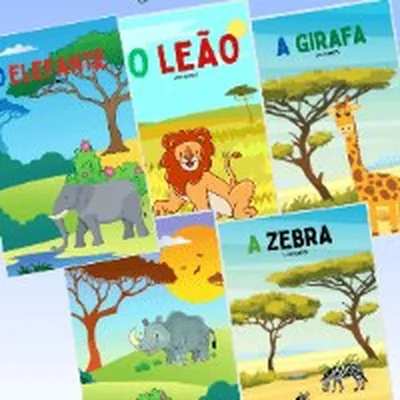 Capa de Livros Infantis: Coleção África I