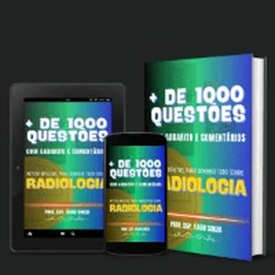 Capa de Mais de 1000 Questões de Radiologia com Gabarito e Comentários