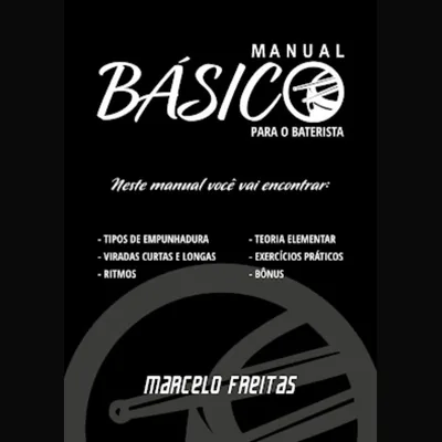 Capa de Manual Básico para o Baterista