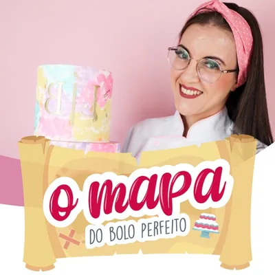 Capa de O Mapa do Bolo Perfeito: curso de bolos com pasta americana