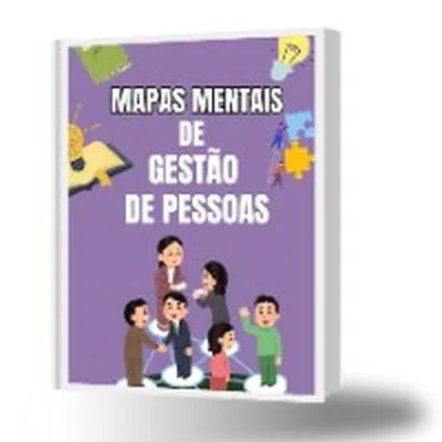 Capa de Mapas Mentais de Gestão de Pessoas