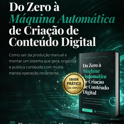 Capa de Do Zero à Máquina Automática de Criação de Conteúdo Digital