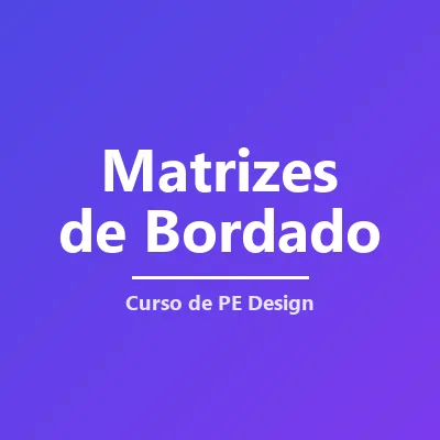 Capa de Crie e Domine Matrizes de Bordado no PE Design