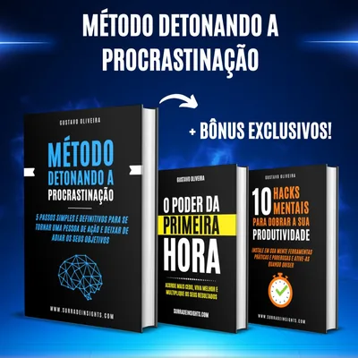 Capa de Método Detonando a Procrastinação