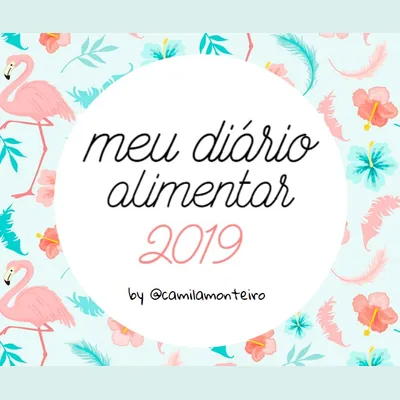 Capa de Meu Diário Alimentar, de Camila Monteiro