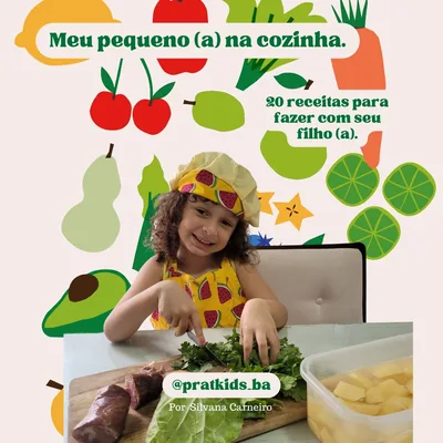 Capa de Meu Pequeno(a) na Cozinha: 20 receitas para fazer com crianças