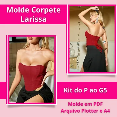 Capa de Molde Corpete Larissa