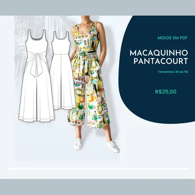 Capa de Molde Macaquinho Pantacourt (PDF)
