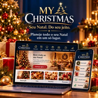Capa de My Christmas: plataforma para planejar o Natal