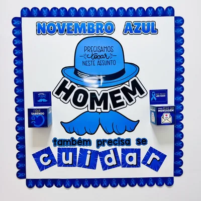 Capa de Novembro Azul: Painel Informativo