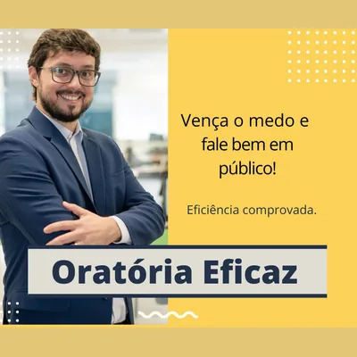 Capa de Oratória Eficaz: Vença o Medo e Fale Bem em Público