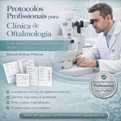 Capa de Pack com 62 Documentos para Oftalmologia