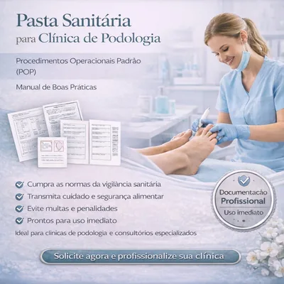 Capa de Pack com 69 Documentos para Podologia