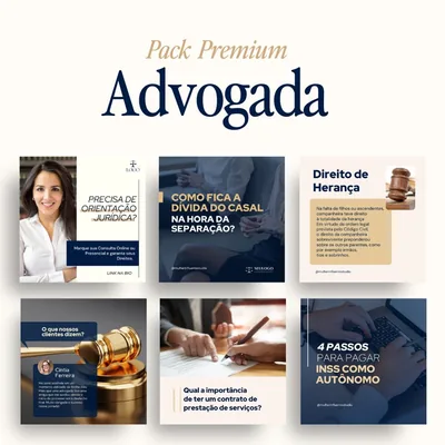 Capa de Pack Advogada