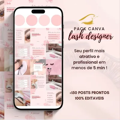 Capa de Pack Lash Designer: Posts Prontos