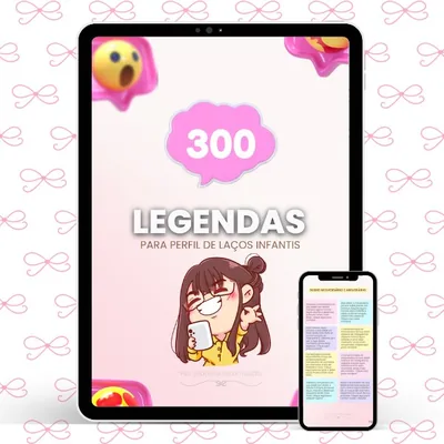 Capa de Pack Legendas para Laços Infantis