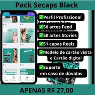 Capa de Pack Secaps Black