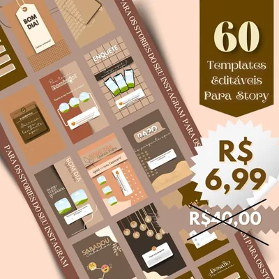 Capa de Pack Templates: Stories Minimalistas