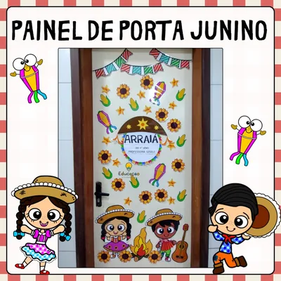 Capa de Painel de Porta Junino
