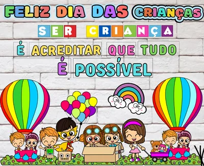 Capa de Painel Dia das Crianças